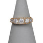 Pre-Owned 9ct Gold 5 CZ Dress Ring