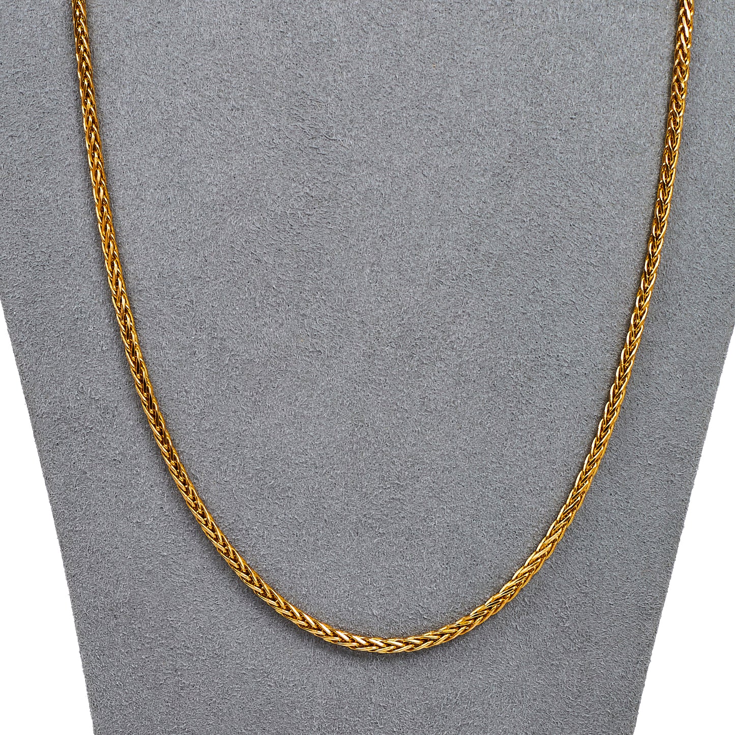 Pre-Owned 22ct Gold Foxtail Chain Necklace 23inch