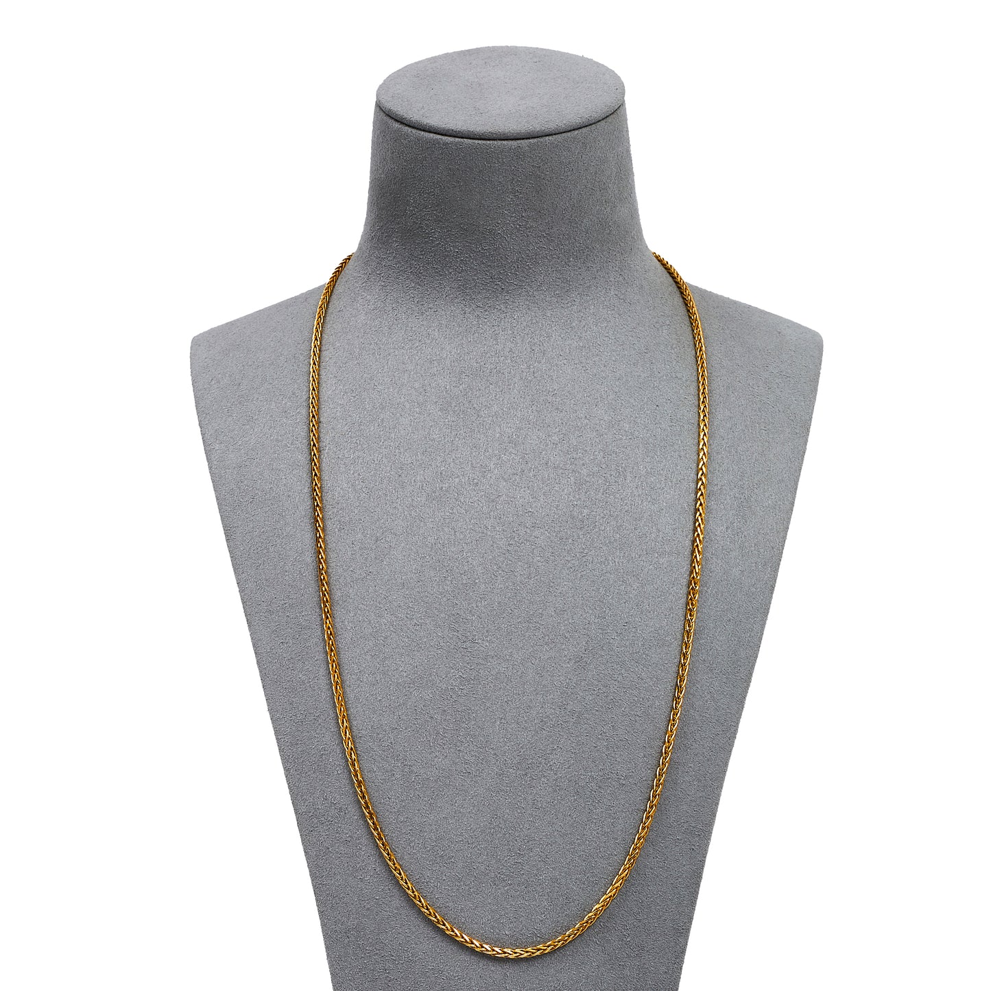 Pre-Owned 22ct Gold Foxtail Chain Necklace 23inch