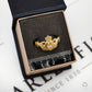 Pre-Owned 9ct Gold CZ Claddagh Ring