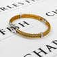 Pre-Owned 14ct Gold 2 Tone Rope Design Bangle