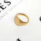 Pre-Owned 9ct Gold Oval Sunburst Signet Ring