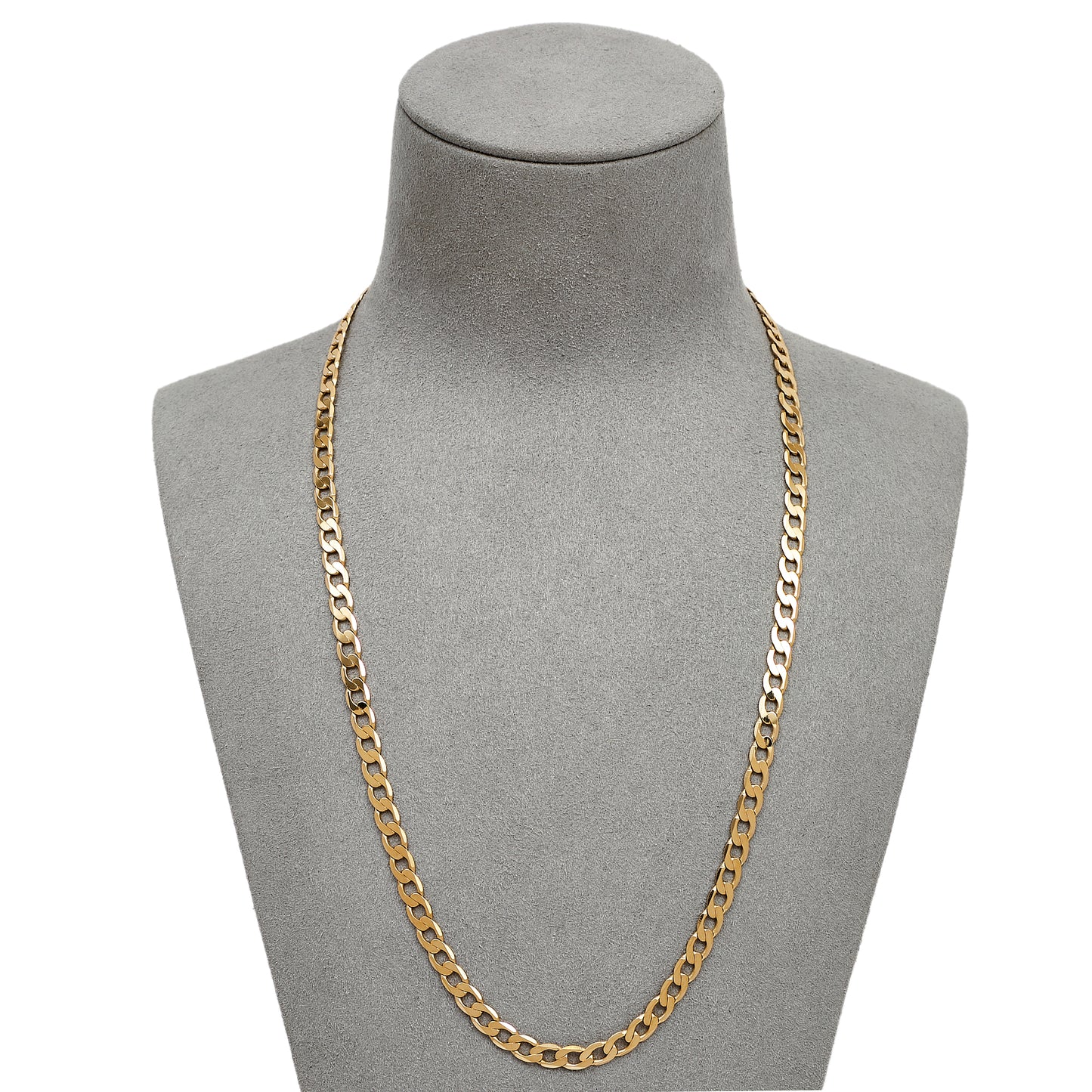 Pre-Owned 9ct Gold Curb Chain Necklace 20 inch
