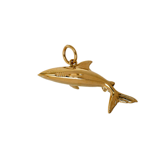 Pre-Owned 9ct Gold Shark Charm 