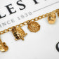 Pre-Owned 9ct Gold 11 Charms Bracelet