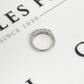 Pre-Owned 14ct White Gold & 5 Diamond Dress Ring Size N