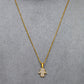 Pre-Owned 18ct Gold CZ Hamsa Pendant Necklace