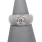 Pre-Owned 14ct White Gold Gypsy Set Diamond Band Ring