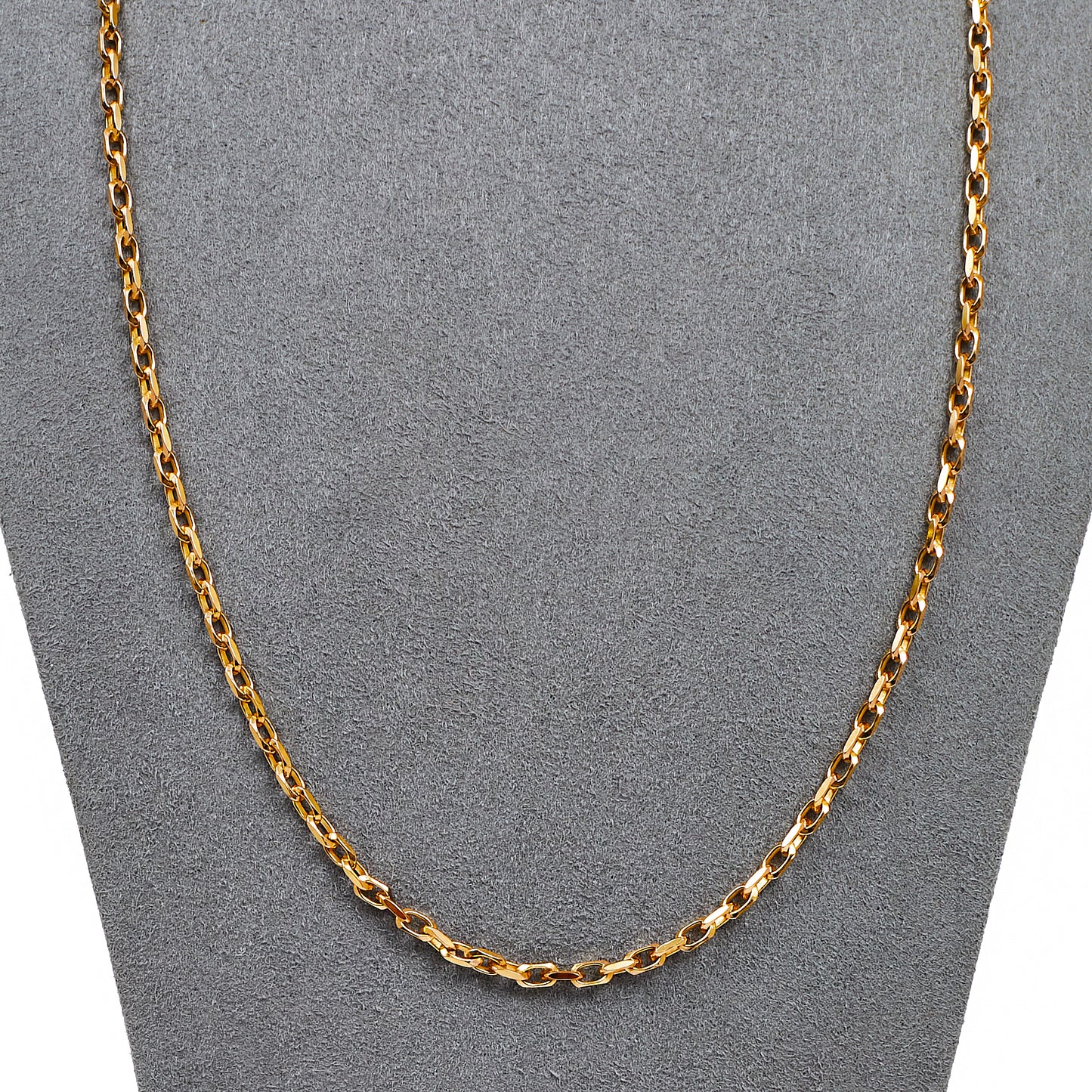 Pre-Owned 9ct Gold Belcher Chain Necklace 22 inch