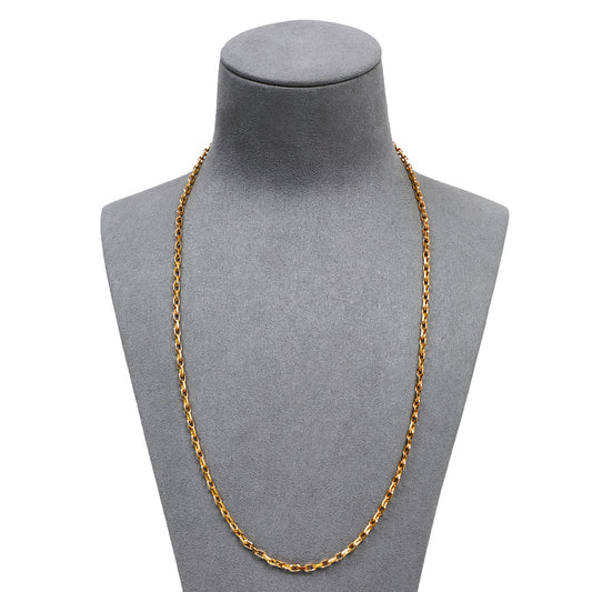 Pre-Owned 9ct Gold Belcher Chain Necklace 22 inch