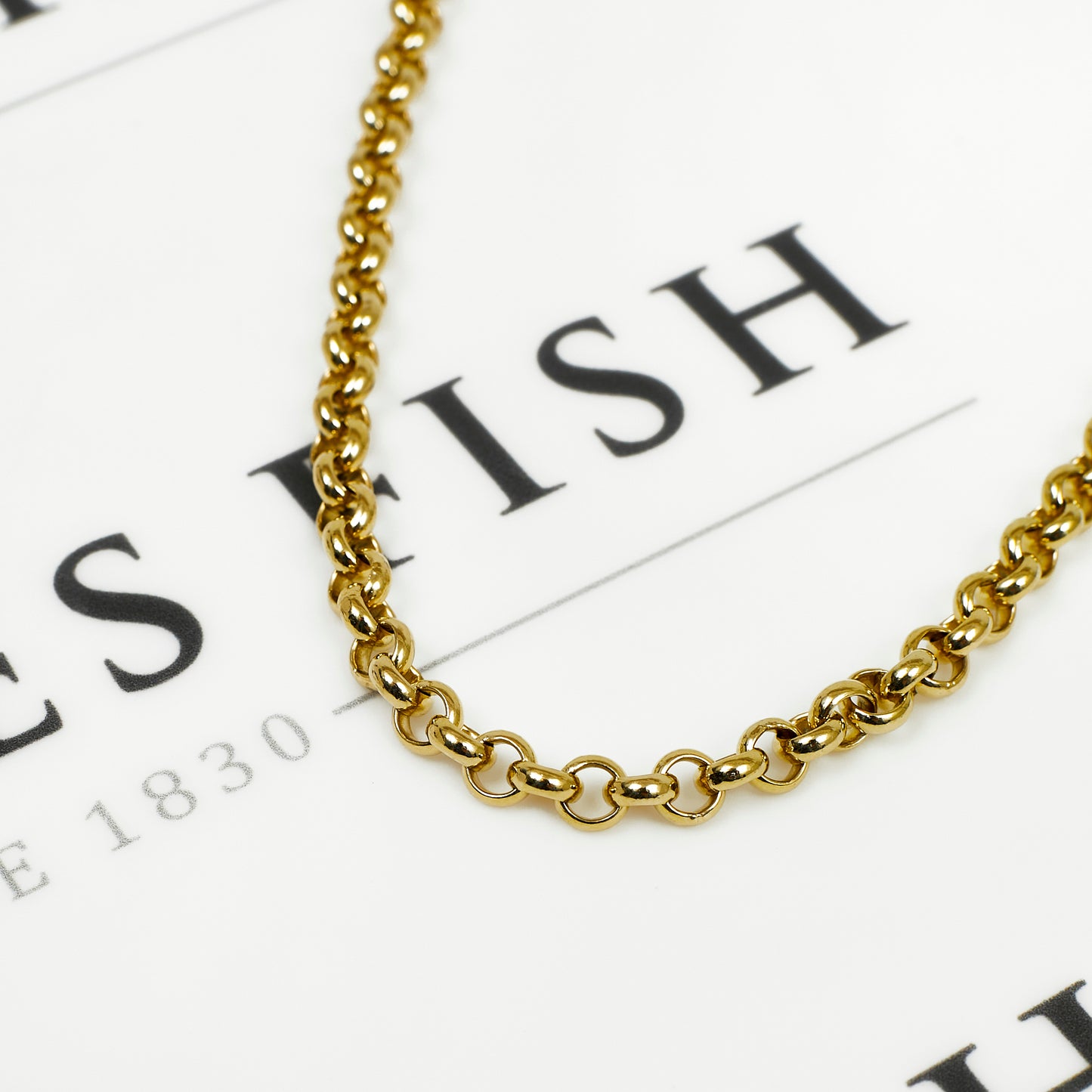 Pre-Owned 9ct Gold Belcher Chain Necklace 20 inches
