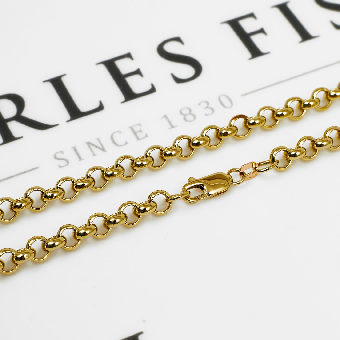 Pre-Owned 9ct Gold Belcher Chain Necklace 20 inches