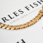 Pre-Owned 9ct Gold 11mm Curb Chain Bracelet 8.5 inches