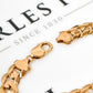 Pre-Owned 9ct Gold 11mm Curb Chain Bracelet 8.5 inches