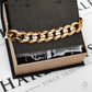 Pre-Owned 9ct Gold 11mm Curb Chain Bracelet 8.5 inches
