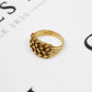 Pre-Owned 9ct Gold 3 Row Shot Ring