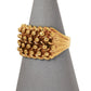 Pre-Owned 9ct Gold 4 Row Shot Ring - Size X