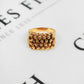 Pre-Owned 9ct Gold 4 Row Shot Ring - Size X