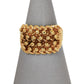 Pre-Owned 9ct Gold 4 Row Shot Ring - Size X