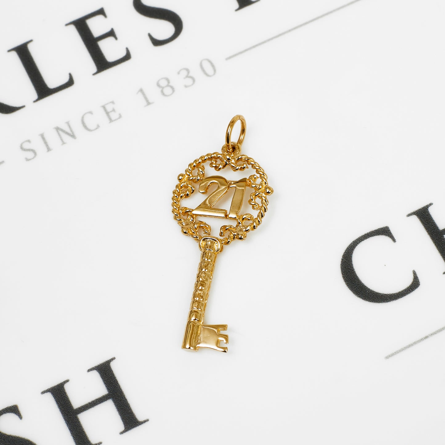 Pre-Owned 9ct Gold 21 Key Pendant