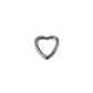 Pre-Owned 9ct White Gold Floating Heart Pendant