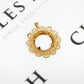 Pre-Owned 9ct Gold Half Sovereign Scalloped Edge Mount