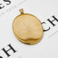 Pre-Owned 9ct Gold Oversized Swirl Pattern Locket Pendant