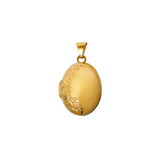 Pre-Owned 9ct Gold Half Pattern Locket