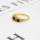 Pre-Owned 18ct Gold Sapphire & Diamond Ring - Size M