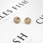 Pre-Owned 22ct Gold CZ Circle Stud Earrings