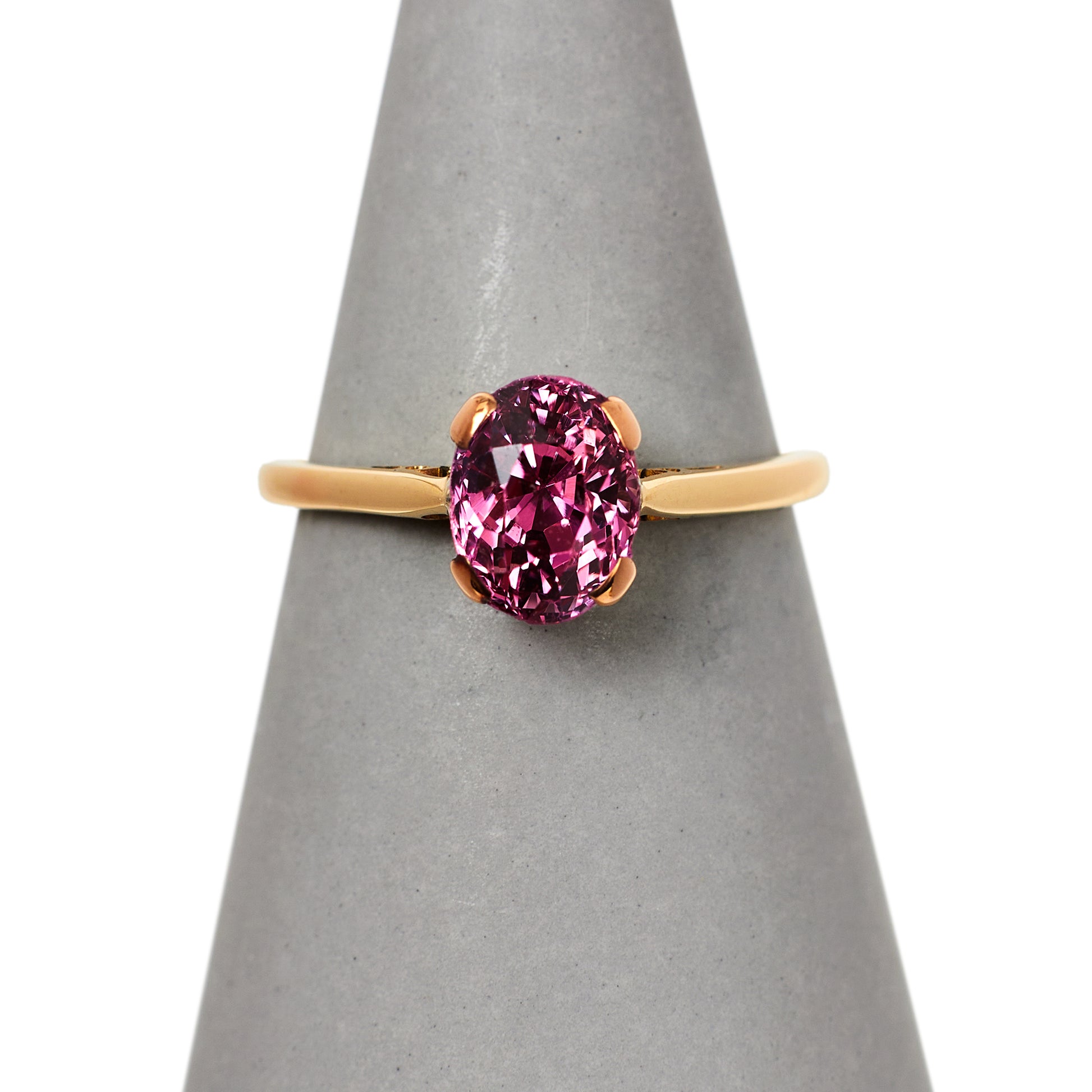 Pre-Owned 9ct Gold Pink Sapphire Dress Ring