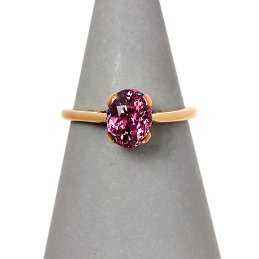 Pre-Owned 9ct Gold Pink Sapphire Dress Ring