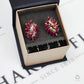 Pre-Owned 14ct Gold Diamond & Ruby Earrings