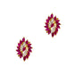 Pre-Owned 14ct Gold Diamond & Ruby Earrings