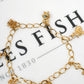 Pre-Owned 9ct Gold Charm Bracelet & Heart Padlock