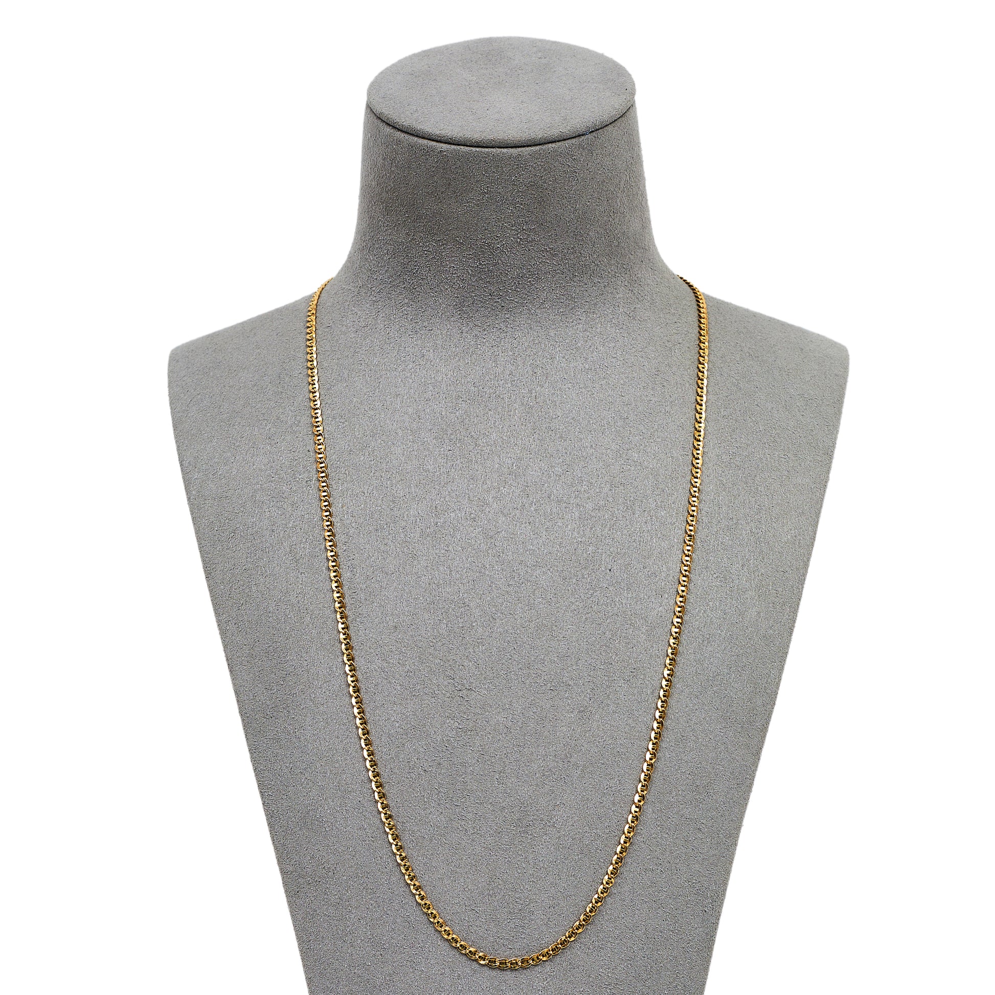 Pre-Owned 14ct Gold Anchor Chain Necklace 22 inches