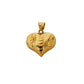 Pre-Owned 14ct Gold Faceted Heart Pendant