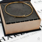 Pre-Owned 9ct Gold CZ Crossover Bangle Bracelet