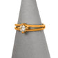 Pre-Owned 18ct Gold Diamond Solitaire Split Band Ring