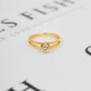 Pre-Owned 18ct Gold Diamond Solitaire Split Band Ring