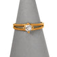 Pre-Owned 18ct Gold Diamond Solitaire Split Band Ring