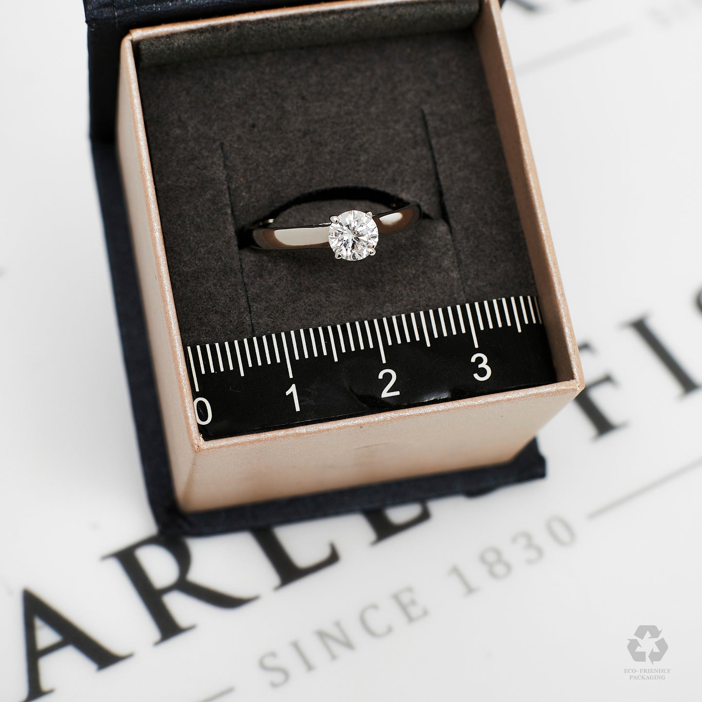 Pre-Owned Platinum Diamond 0.50 ct Solitaire Ring - Size M