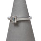Pre-Owned 18ct White Gold Emerald Cut Diamond Ring Size I