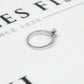 Pre-Owned 18ct White Gold Emerald Cut Diamond Ring Size I
