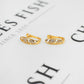 Pre-Owned 18ct Gold Cubic Zirconia Set Earrings