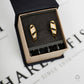 Pre-Owned 18ct Gold Cubic Zirconia Set Earrings