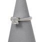 Pre-Owned 18ct White Gold Princess Cut GIA Diamond Ring