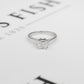 Pre-Owned 18ct White Gold Princess Cut GIA Diamond Ring