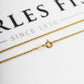 Pre-Owned 18ct Gold Bead Chain Necklace 18 inches