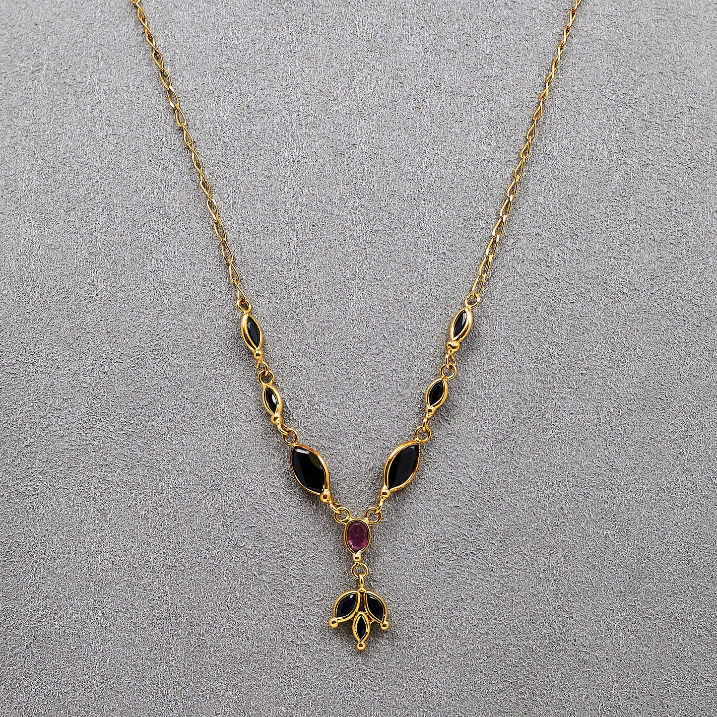 Pre-Owned 18ct Pink & Blue Sapphire Jewellery Set